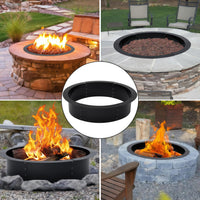 Foyer extérieur Garvee 60 pouces en acier inoxydable sans fumée - Foyer de jardin et de camping avec trous de ventilation - Résistant aux intempéries et facile à assembler