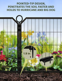 Garvee Parc pour Chien 102 cm, 8 Panneaux en Métal Robuste, Enclos Intérieur/Extérieur pour Chiot, Camping-Car, Jardin et Cour