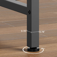 Console Garvee grise, table d'appoint étroite, style industriel, 100 cm L x 23 cm x 80 cm H, MDF et métal, robuste, polyvalente, salon et entrée