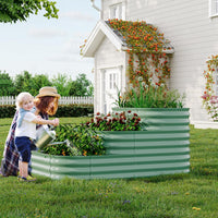 Kit de jardin surélevé galvanisé Garvee 61x42x31 cm en acier inoxydable pour légumes et herbes aromatiques d'extérieur