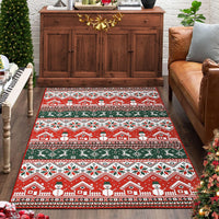 Tapis rond antidérapant Garvee Christmas avec inscription « Joyeux Noël » et bonhomme de neige, pour salon et entrée, en polyester, déperlant et facile à nettoyer.