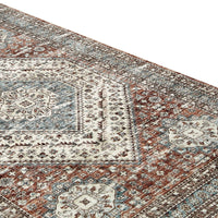 Tapis de couloir vintage Garvee, lavable, antidérapant, facile à nettoyer, pour salon, chambre, salle à manger, marron, 120 x 170 cm