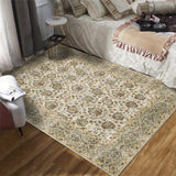 Garvee Tapis Court Vintage 160 × 230 cm Vert, Lavable, Antidérapant, Polyester 350g, Design Oriental, Finition Boho, Pour Salon Et Chambre - Vert clair