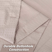 Rideau de douche en microfibre Garvee, déperlant, 72 x 72 cm, taupe gaufré, séchage rapide, facile à installer, salle de bain