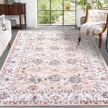 Tapis persan vintage Garvee 160 x 230 cm rose