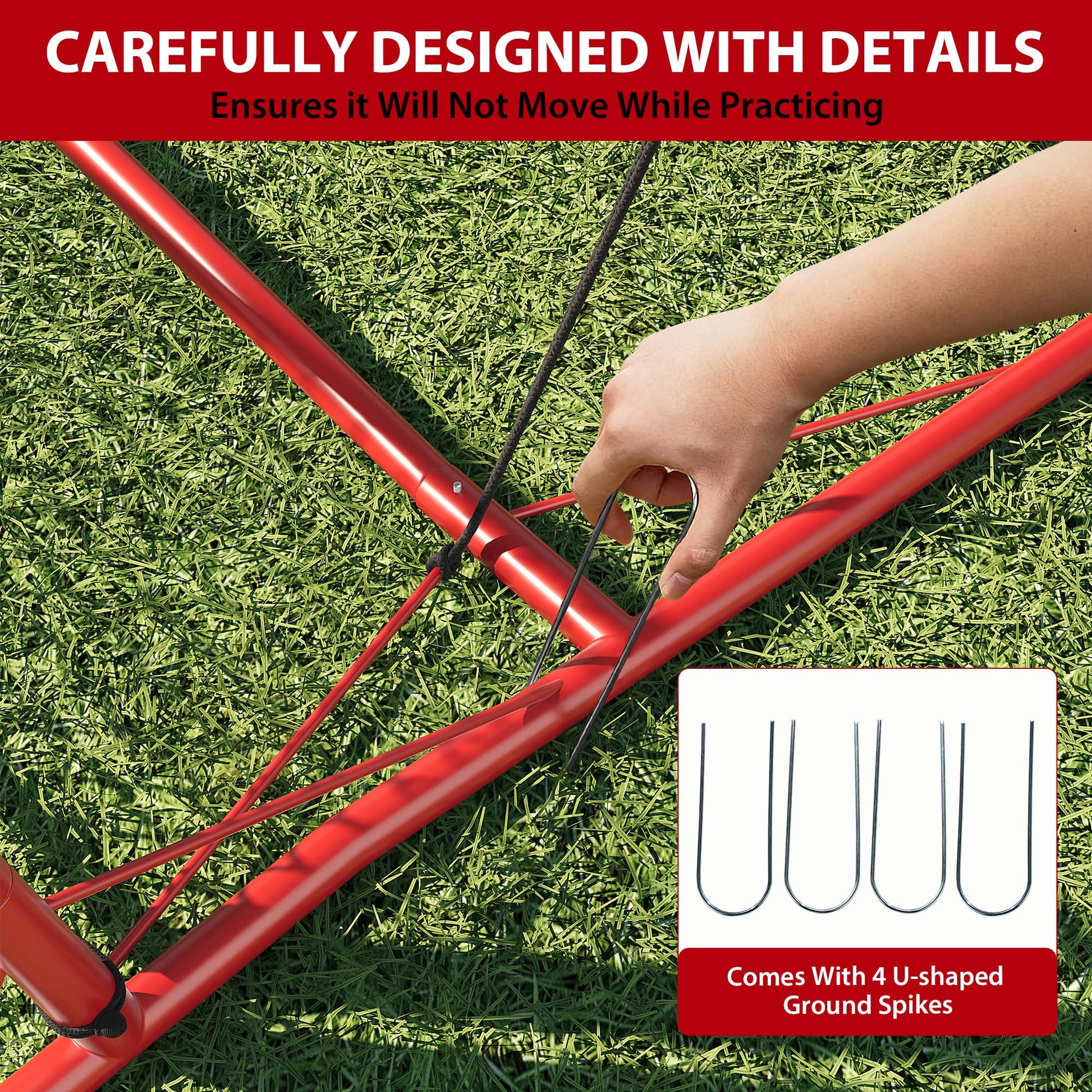 Garvee Rebondisseur de football 1,8 x 1,2 m, Robuste, polyvalent, pour l'entraînement en intérieur et en extérieur