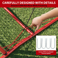 Garvee Rebondisseur de football 1,8 x 1,2 m, Robuste, polyvalent, pour l'entraînement en intérieur et en extérieur