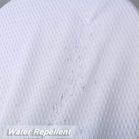 Rideau de douche extra long Garvee en microfibre déperlante blanche 72 x 96 pouces (183 x 244 cm) - Salle de bain