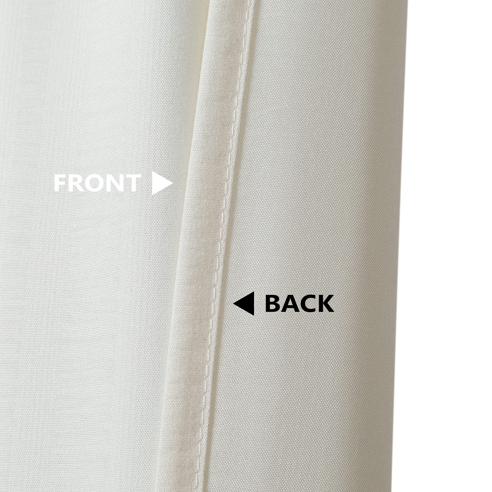 Rideaux de cuisine imperméables Garvee en PVC, 2 x 30 x 76,2 cm, pour cuisine, salle de bain, chambre ou demi-pièce