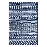 Tapis imperméable Garvee style bohème marocain, lavable, résistant à l'huile, antidérapant, 160 x 230 cm, noir, pour salon et chambre.