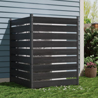 Paravent Garvee en cèdre noir, 124,5 cm x 96,5 cm, 2 panneaux, bois de cèdre naturel, pour jardin et terrasse.