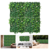 Garvee Panneaux Muraux Artificiels 25,4 x 25,4 cm Faux Boxwood Haute Densité Plastique Non-Toxique Intérieur Extérieur Vert