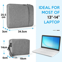 Housse/sacoche Garvee 13 pouces pour MacBook Pro 2020 M1-2016 (ordinateurs portables ultra-fins), grise