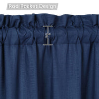 Rideaux thermiques opaques Garvee, rideaux occultants et isolants pour fenêtre courte, rideaux de chambre noirs