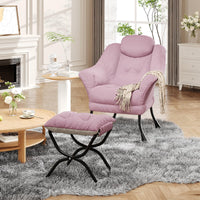 Fauteuil de lecture ergonomique Garvee Lazy Chair avec repose-pieds, pliable, revêtement en coton PP, housse lavable, design moderne, idéal pour les petits espaces.
