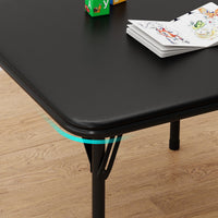 Ensemble table et chaises pliantes Garvee pour enfants, avec rembourrage en PU souple, structure en acier robuste, design ergonomique, portable, pour manger et jouer