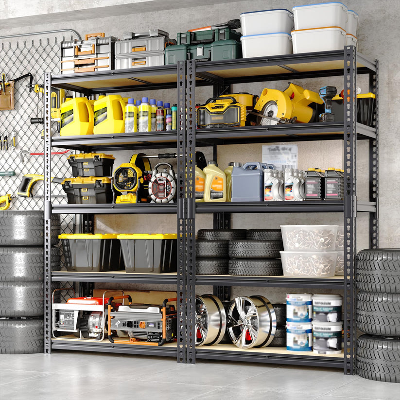 Étagère métallique de garage avec grande capacité de charge