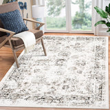 Tapis de salon vintage Garvee, doux, lavable, style campagnard oriental, rose, 160 x 230 cm