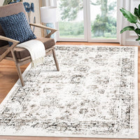 Tapis de salon vintage Garvee, doux, lavable, style campagnard oriental, rose, 160 x 230 cm