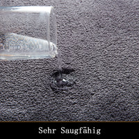 Tapis de bain GARVEE en microfibre de qualité hôtelière, antidérapant, gris foncé, 40 x 60 cm