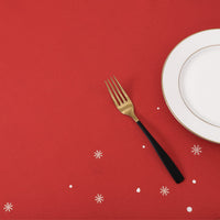 Nappe de Noël Garvee, rouge, en toile cirée imperméable avec sapin de Noël, rectangulaire, 137 x 229 cm