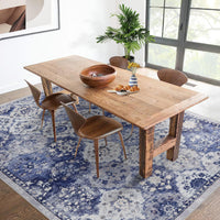 Tapis de salon Garvee, grand format, design vintage, lavable, 200 x 290 cm, polyester doux, antidérapant, poils courts