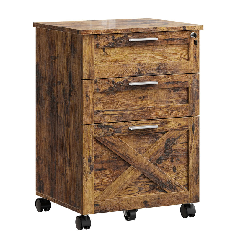 Meuble à dossiers robuste en bois pour maison et bureau