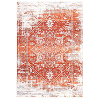 Tapis d'intérieur Garvee pour salon, doux, à poils courts, grand format, dégradé orange, lavable, 160 x 230 cm, pour salle à manger ou bureau.