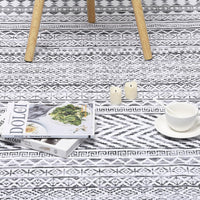 Tapis Garvee Boho imperméable, antidérapant et lavable à poils courts, motif losanges bohème, idéal pour le salon, la chambre ou la salle à manger. Motif losanges bohème.