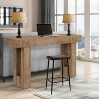 Console Garvee style ferme 155 cm, aspect bois vintage, robuste et polyvalente, idéale pour couloir ou salon.