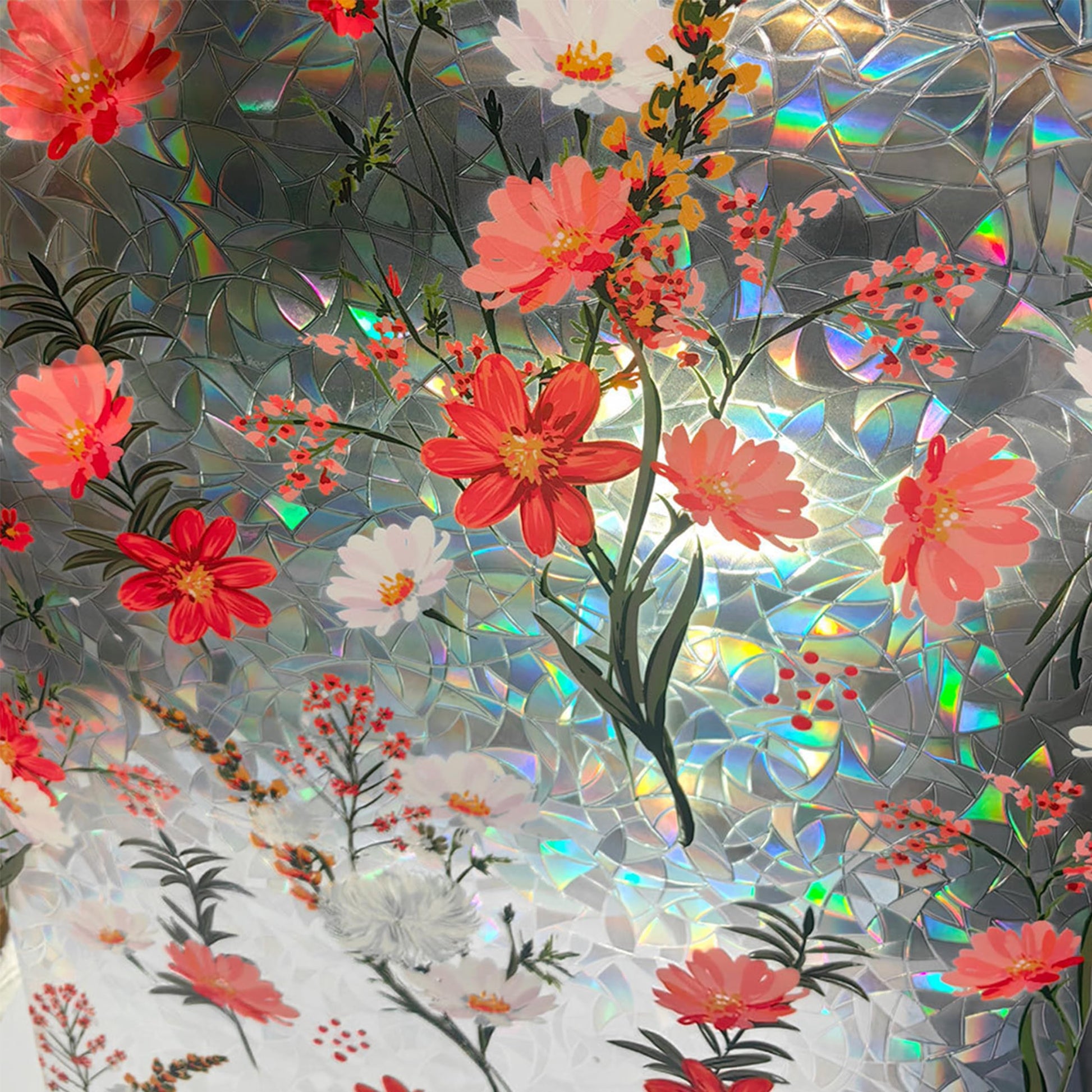 Film pour vitres Garvee 39 x 17 pouces, couleur statique, amovible, pour salle de bain et chambre à coucher.
