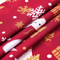 Nappe de Noël Garvee Bonhomme de neige imperméable et moderne verte 137 x 228 cm pour fête, cuisine, salon