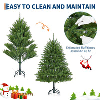 Sapin de Noël artificiel Garvee de 180 cm avec 500 LED, branches en PE/PVC, idéal pour les grands espaces et la décoration des fêtes de Noël.