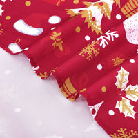 Nappe de Noël Garvee Bonhomme de neige imperméable et moderne verte 137 x 228 cm pour fête, cuisine, salon