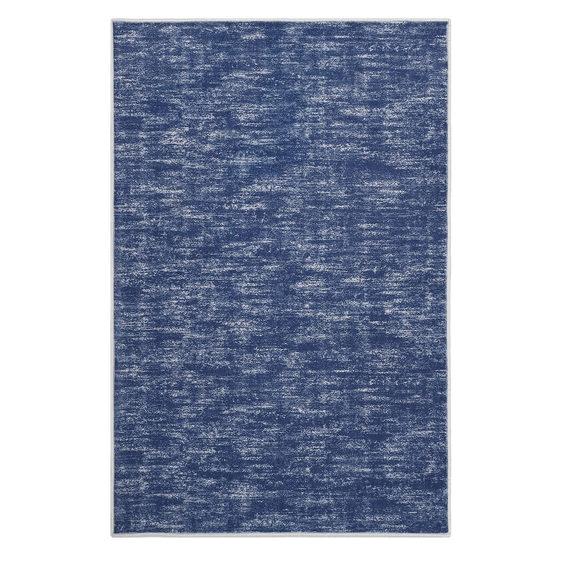 Tapis Garvee lavable en machine, antidérapant, doux et plat, pour salon ou chambre, 160 x 230 cm, bleu