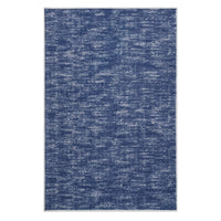 Tapis Garvee lavable en machine, antidérapant, doux et plat, pour salon ou chambre, 160 x 230 cm, bleu