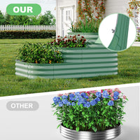 Kit de jardin surélevé galvanisé Garvee 61x42x31 cm en acier inoxydable pour légumes et herbes aromatiques d'extérieur