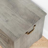 Garvee Banc Coffre de Rangement en Bois avec Charnière de Sécurité, Charge 159 kg, MDF 15 mm, pour Entrée et Salon