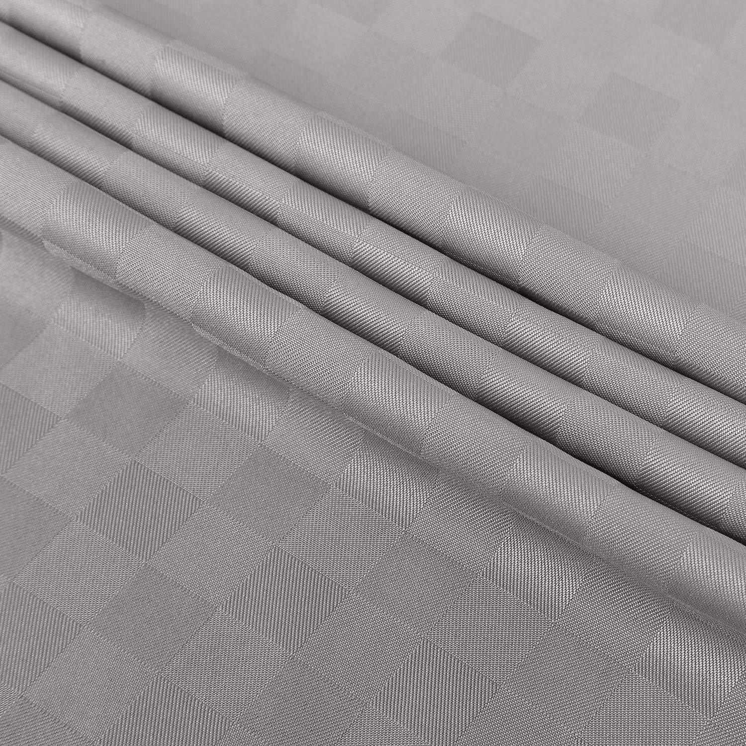 Rideau de douche à carreaux gaufrés Garvee, polyester épais, 183 x 183 cm, gris, décoration de salle de bain de qualité hôtelière