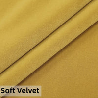 Rideaux Garvee en velours jaune 107 x 244 cm, occultants et insonorisants, 100 % polyester, style bohème, à pompons, pour salon ou chambre.