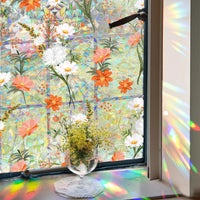 Film pour vitres Garvee 39 x 17 pouces, couleur statique, amovible, pour salle de bain et chambre à coucher.