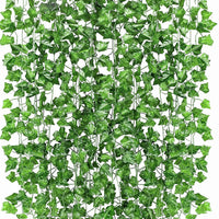 Guirlande de lierre artificiel Garvee, 16 pièces, 2,1 m, plantes vertes suspendues pour bureau, cuisine, mariage, jardin, décoration murale