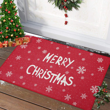 Tapis de porte antidérapant Garvee en coton imprimé, 40 x 60 cm, pour cuisine, chambre et salon, intérieur et extérieur, décoration de Noël