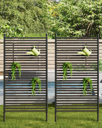 Paravent d'extérieur Garvee avec support 35 x 70 pouces, résistant aux intempéries, idéal pour clôtures, équipements de piscine et autres besoins de jardinage.