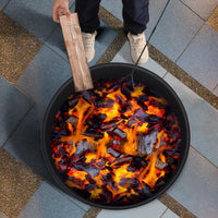 Foyer extérieur sans fumée Garvee de 66 cm (26 pouces) avec grille, pare-étincelles, acier robuste pour le jardin et le camping, portable et avec housse.