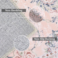 Tapis persan vintage Garvee 160 x 230 cm rose