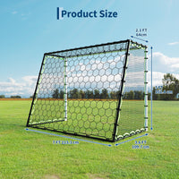 Garvee Filet de Rebond de Football 3-en-1, Filet Haute Réactivité avec Cadre en Acier, pour Entraînement Individuel ou Collectif