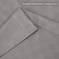 Rideau de douche à carreaux gaufrés Garvee, polyester épais, 183 x 183 cm, gris, décoration de salle de bain de qualité hôtelière