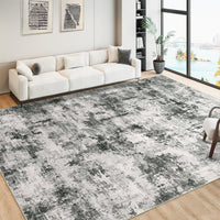 Tapis Garvee moderne lavable, antidérapant, doux et pliable, pour salon et chambre, gris, 240 x 340 cm