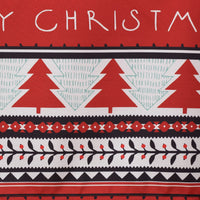 Nappe de Noël Garvee, rouge, en toile cirée imperméable avec sapin de Noël, rectangulaire, 137 x 229 cm